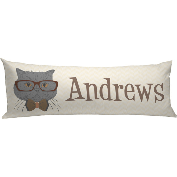Custom Hipster Cats Body Pillow Case (Personalized)