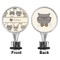 Hipster Cats Bottle Stopper - Front and Back