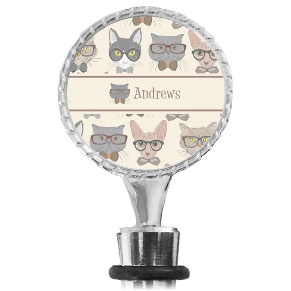 Hipster Cats Bottle Stopper Main View