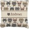 Hipster Cats Faux-Linen Throw Pillow 20" (Personalized)