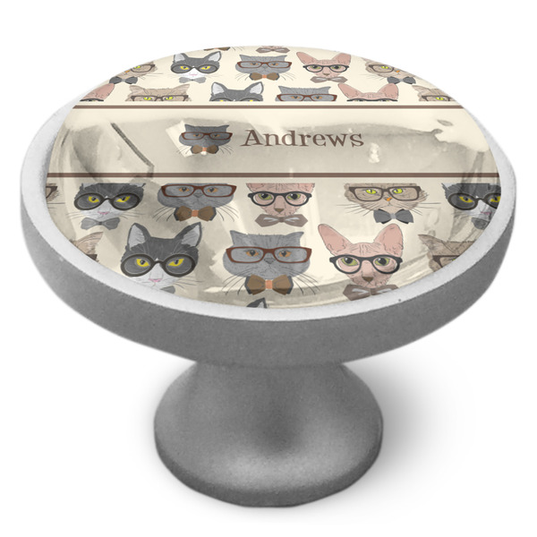 Custom Hipster Cats Cabinet Knob (Personalized)