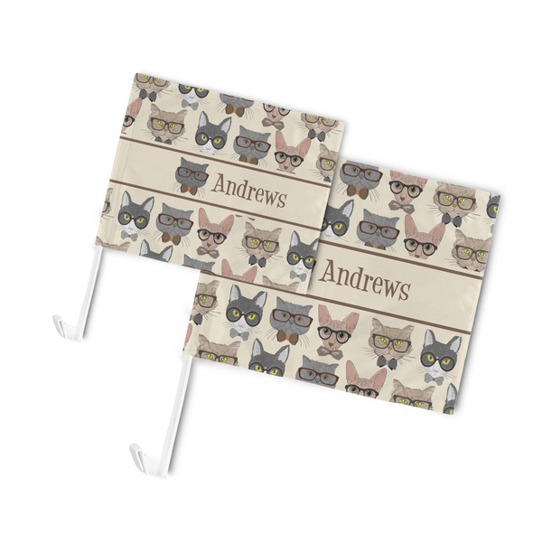 Hipster Cats Car Flags - PARENT MAIN (both sizes)
