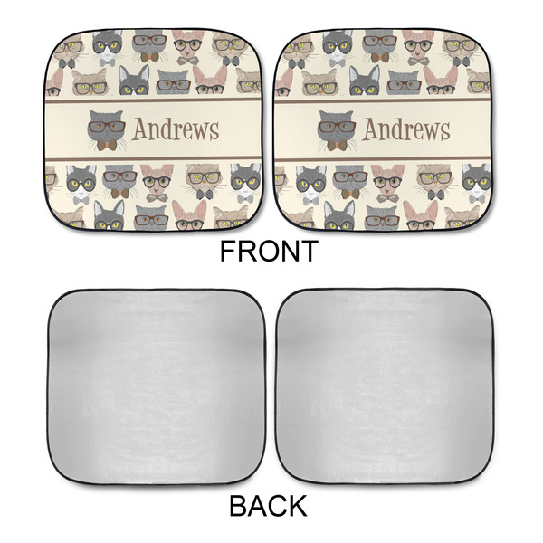 Hipster Cats Car Sun Shades - APPROVAL