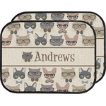Hipster Cats Car Floor Mats (Back Seat) (Personalized)