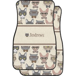 Hipster Cats Car Floor Mats (Personalized)