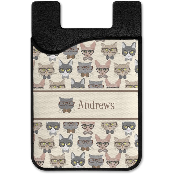 Hipster Cats Cell Phone Credit Card Holder