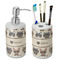 Hipster Cats Ceramic Bathroom Accessories Set (Personalized)