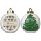 Hipster Cats Ceramic Christmas Ornament - X-Mas Tree (APPROVAL)