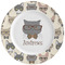 Hipster Cats Ceramic Plate w/Rim