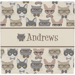 Hipster Cats Ceramic Tile Hot Pad (Personalized)