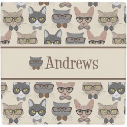 Hipster Cats Ceramic Tile Hot Pad (Personalized)