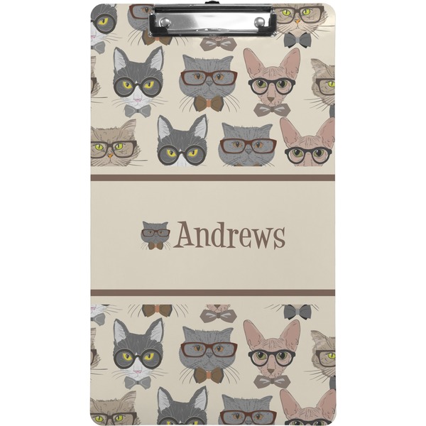 Custom Hipster Cats Clipboard (Legal Size) (Personalized)