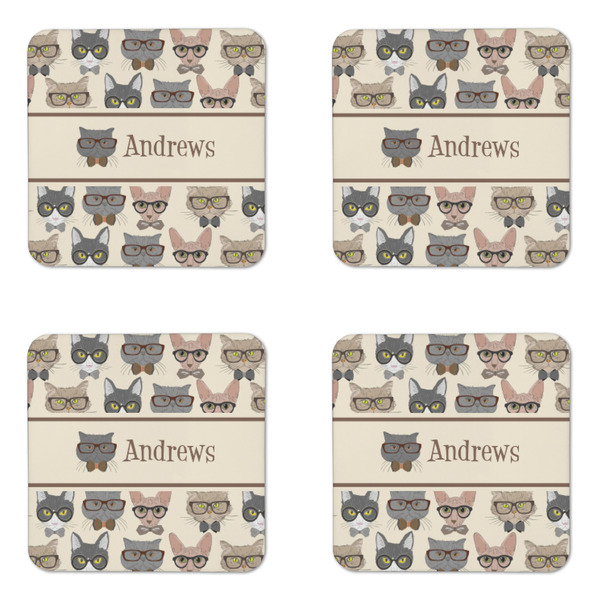 Hipster Cats Coaster Set - APPROVAL