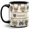 Hipster Cats Coffee Mug - 11 oz - Full- Black