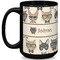 Hipster Cats Coffee Mug - 15 oz - Black Full