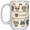 Hipster Cats Coffee Mug - 15 oz - White Full