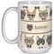 Hipster Cats 15 Oz Coffee Mug - White (Personalized)