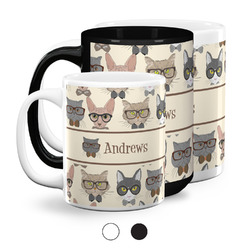 Hipster Cats Coffee Mugs (Personalized)