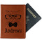 Hipster Cats Passport Holder - Faux Leather (Personalized)