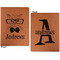 Hipster Cats Cognac Leatherette Portfolios with Notepad - Large - Double Sided - Apvl