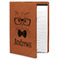 Hipster Cats Cognac Leatherette Portfolios with Notepad - Large - Main