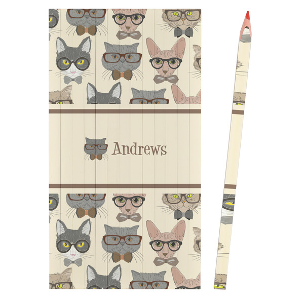 Hipster Cats Colored Pencils - Front View