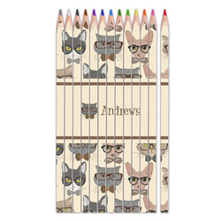Hipster Cats Colored Pencils (Personalized)