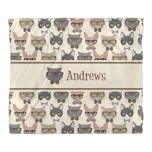 Hipster Cats Comforter - King - Front