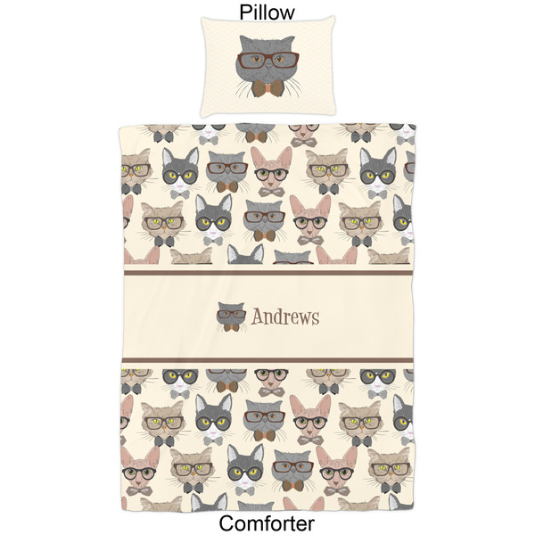 Hipster Cats Comforter Set - Twin - Approval