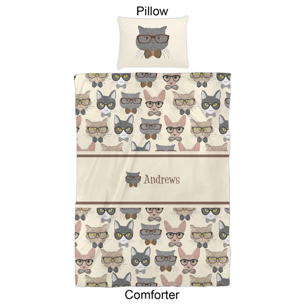 Hipster Cats Comforter Set - Twin XL - Approval
