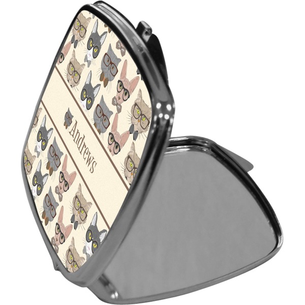 Hipster Cats Compact Mirror (Side View)