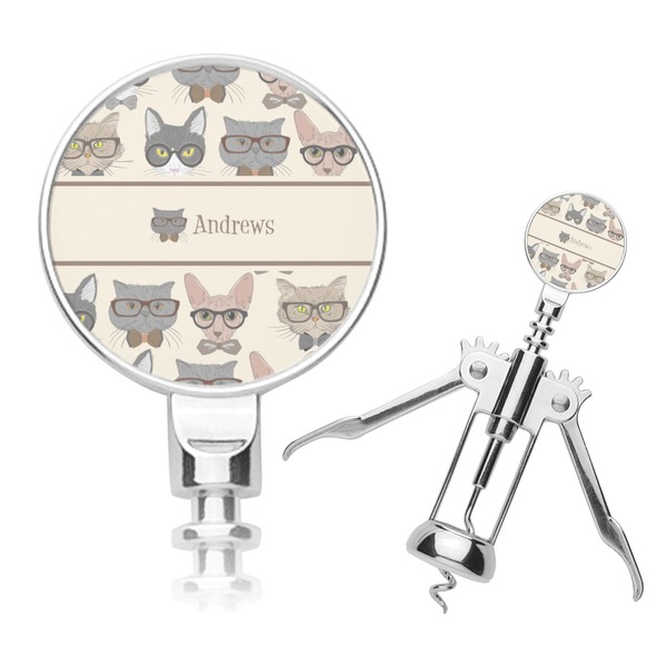 Custom Hipster Cats Corkscrew (Personalized)