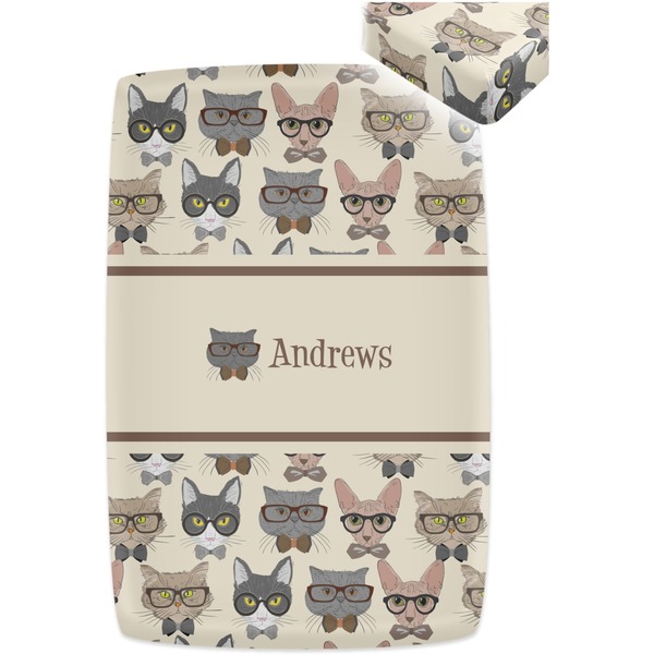 Hipster Cats Crib Fitted Sheet - Apvl