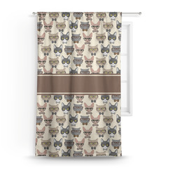 Hipster Cats Curtain Panel - Custom Size