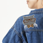 Hipster Cats Twill Iron On Patch - Custom Shape