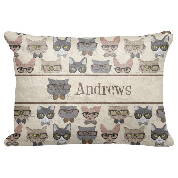 Custom Hipster Cats Decorative Baby Pillowcase - 16"x12" (Personalized)