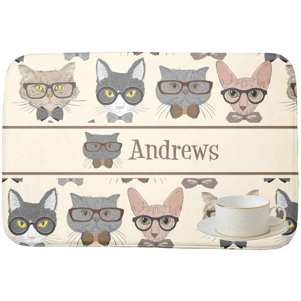 Hipster Cats Dish Drying Mat