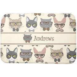 Hipster Cats Dish Drying Mat (Personalized)