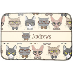 Hipster Cats Dish Drying Mat (Personalized)