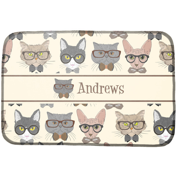 Custom Hipster Cats Dish Drying Mat (Personalized)