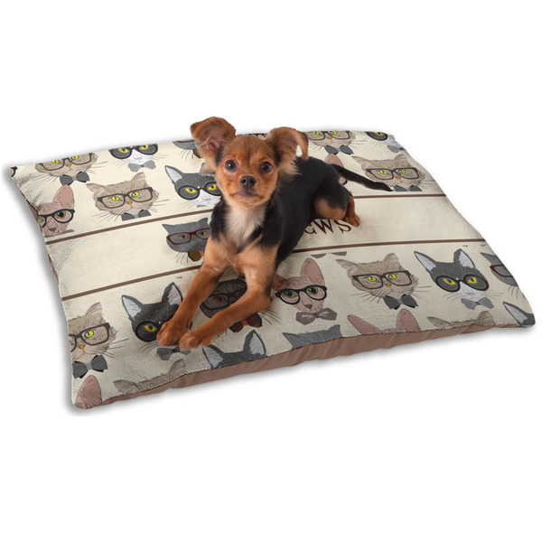 Hipster Cats Dog Bed - Small LIFESTYLE
