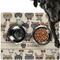 Hipster Cats Dog Food Mat - Large LIFESTYLE