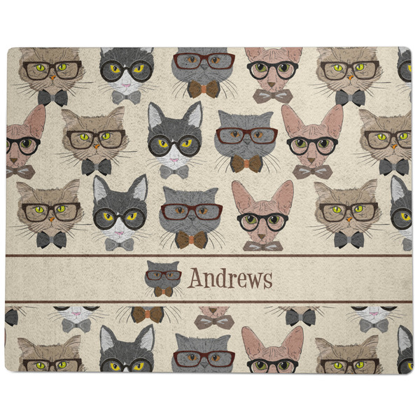 Hipster Cats Dog Food Mat - Large without Bowls