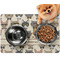 Hipster Cats Dog Food Mat - Small LIFESTYLE