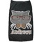 Hipster Cats Black Pet Shirt (Personalized)