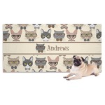 Hipster Cats Dog Towel (Personalized)