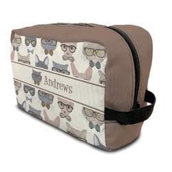 Hipster Cats Men's Toiletry Bags (Personalized)