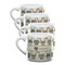 Hipster Cats Double Shot Espresso Mugs - Set of 4 Front