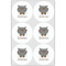 Hipster Cats Drink Topper - Large - Set of 6
