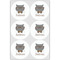 Hipster Cats Drink Topper - XLarge - Set of 6